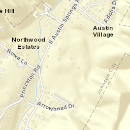 Austin Village Tennessee Street Map