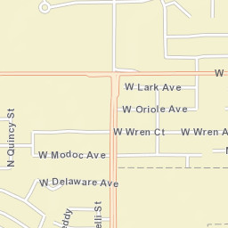 4733-4809 W Modoc Ct Visalia CA Street Map