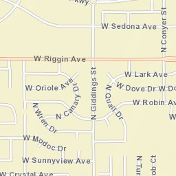 2461 N Divisadero St Visalia CA Street Map
