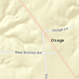 Osage Tennessee Street Map