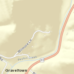 Graveltown Tennessee Street Map