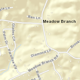 Meadow Branch Tennessee Street Map
