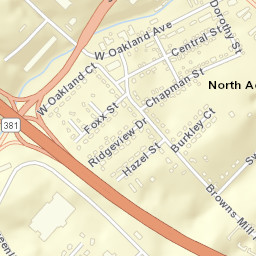 North Acres Tennessee Street Map