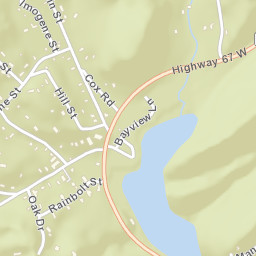 Butler Tennessee Street Map