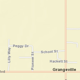 Grangeville California Street Map