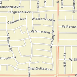 2542 W Prospect Ave Visalia CA Street Map