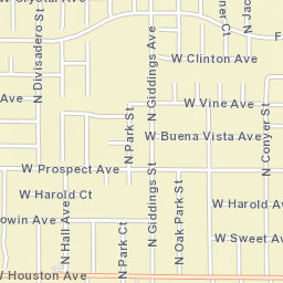 1616-1636 N Hall St Visalia CA 93291 Street Map