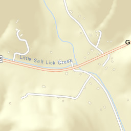 Gladdice Tennessee Street Map