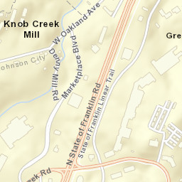 Knob Creek Mill Tennessee Street Map