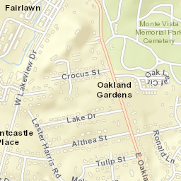 Oakland Gardens Tennessee Street Map