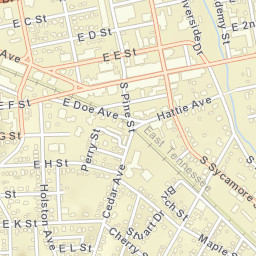 Elizabethton Tennessee Street Map
