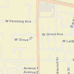 1021-1029 N Kent St Visalia CA Street Map