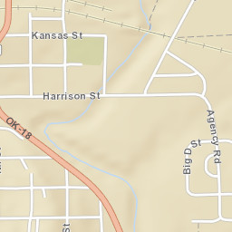 Highway 18, Pawnee, OK 74058, USA Street Map