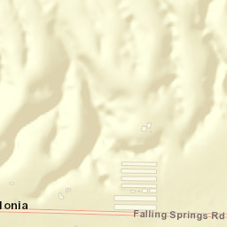 Falling Springs Arkansas Street Map