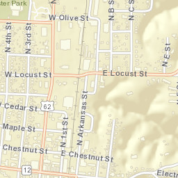 121-199 W Walnut St, Rogers, AR 72756 Street Map