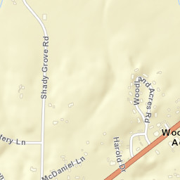 Woodland Acres Tennessee Street Map