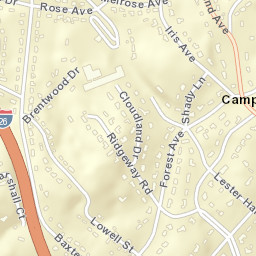 Montcastle Hills Tennessee Street Map