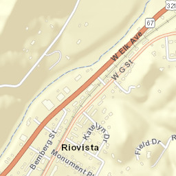 Riovista Tennessee Street Map
