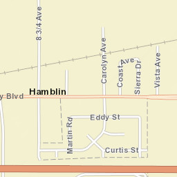 Hamblin California Street Map