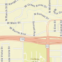 W Mineral King Ave Visalia California Street Map