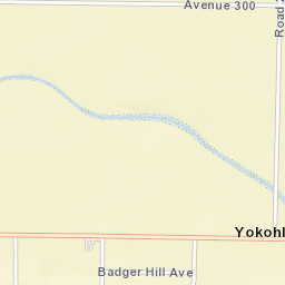Yokohl California Street Map