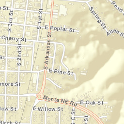 Rogers Arkansas Street Map