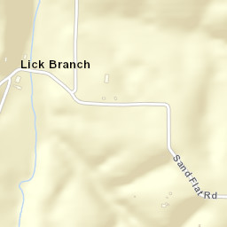 Lick Branch Arkansas Street Map