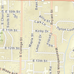 1118-1120 South Church Street, Mountain Home, AR Street Map