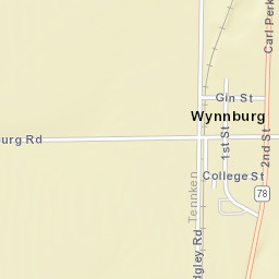 Wynnburg Tennessee Street Map