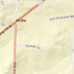 India Tennessee Street Map