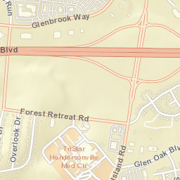 1033 Glenbrook Way Hendersonville TN Street Map