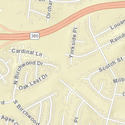 Raintree Estates Tennessee Street Map