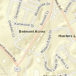 Belmont Acres Tennessee Street Map