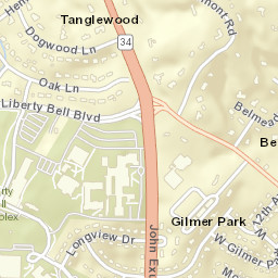 Gilmer Park Tennessee Street Map