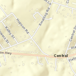 Central Tennessee Street Map