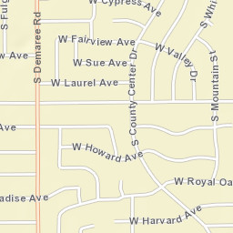 1444 S County Center Dr Visalia CA Street Map