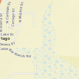 Cartago California Street Map