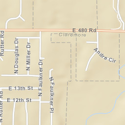 1509-1601 NE Oakridge Dr Claremore Street Map
