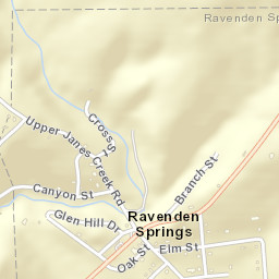 Ravenden Springs Arkansas Street Map