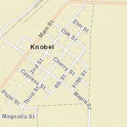 Knobel Arkansas Street Map