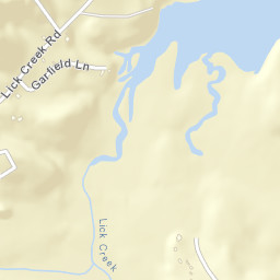 Lick Creek Tennessee Street Map