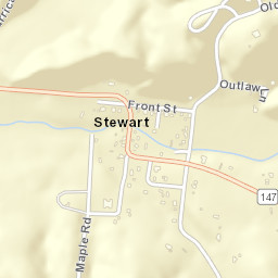 Stewart Tennessee Street Map