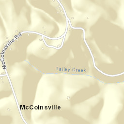 McCoinsville Tennessee Street Map