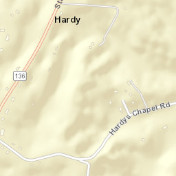 Hardy Tennessee Street Map