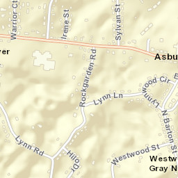 Skyline Heights Tennessee Street Map