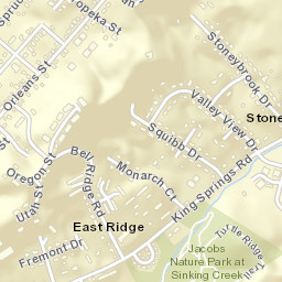 Stoney Brook Tennessee Street Map