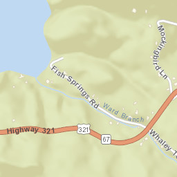 Fish Springs Tennessee Street Map