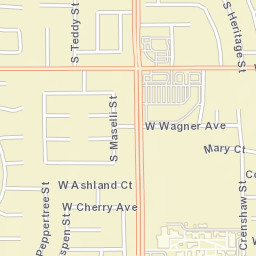 5301-5399 W Laura Ct Visalia CA Street Map