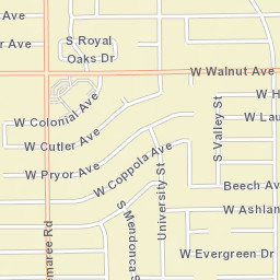 3600 W Pryor Ave Visalia CA 93277 Street Map