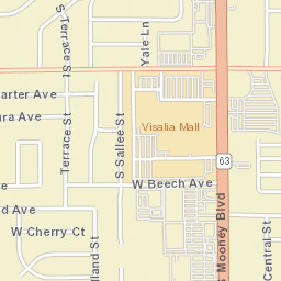 W Beech Ave Visalia California Street Map